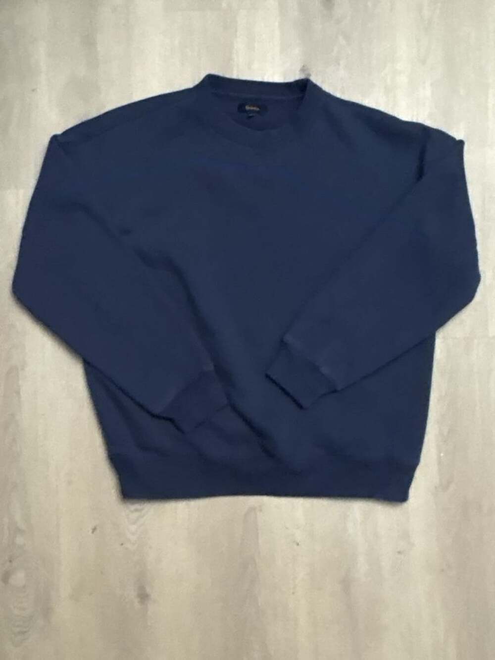 Quince Organic Cotton Crewneck Sweatshirt Size M Navy Blue Pullover